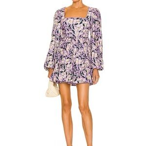 AGUA BY AGUA BENDITA, Avena Mini Dress in Lila, Size Small